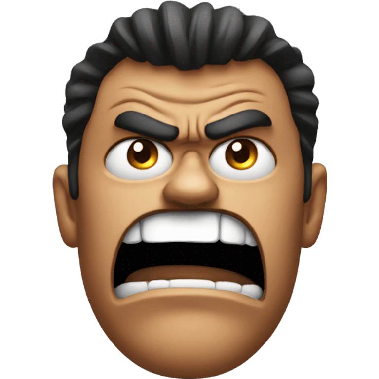 Angry face emoji