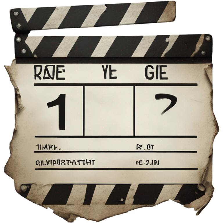 broken clapperboard emoji