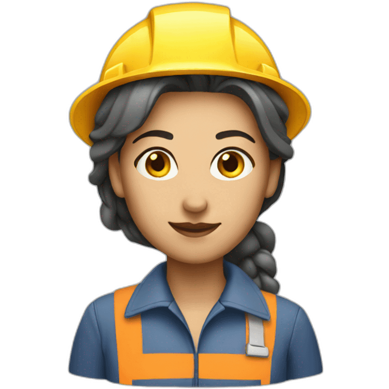 a constructor woman emoji