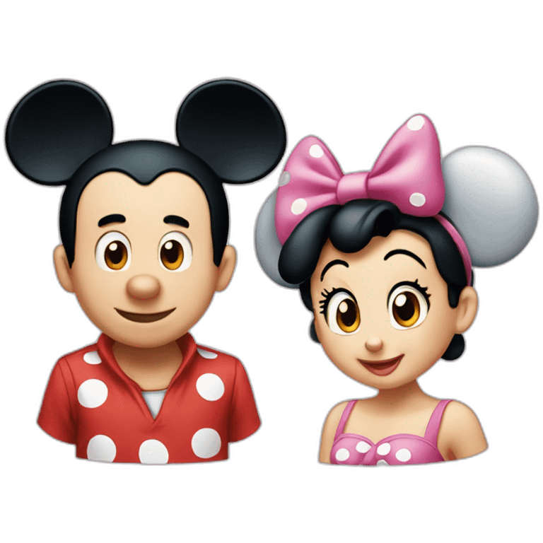 Mickey y minnie emoji