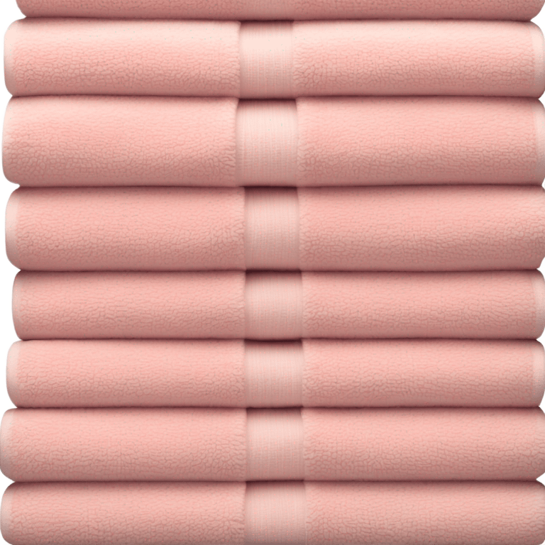 Light pink stacked towels emoji