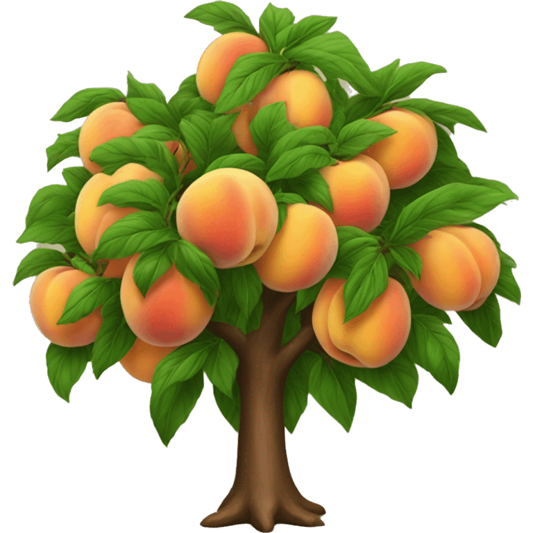 Peach tree emoji