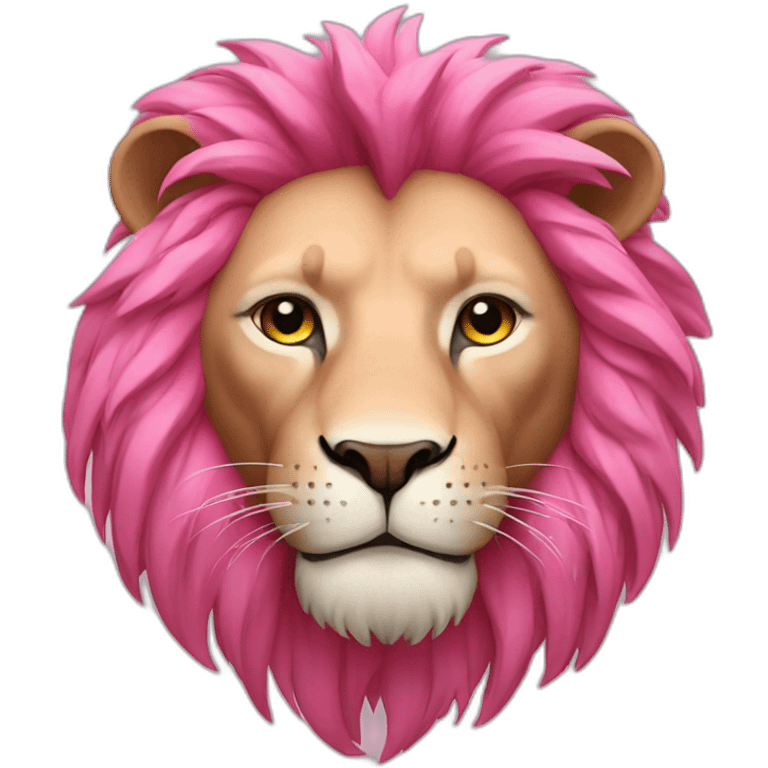 pink lion emoji