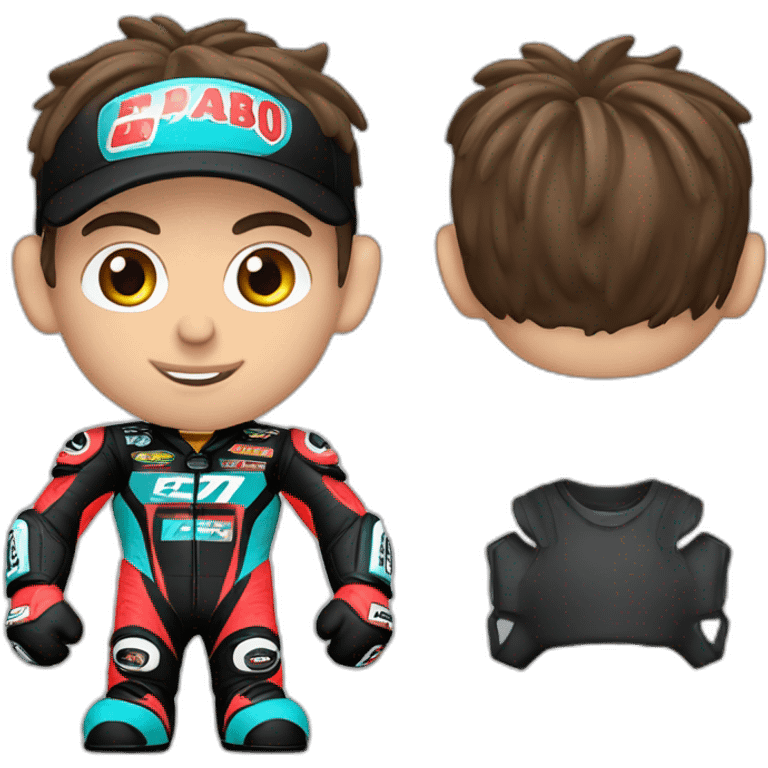 Fabio quartararo avec ça moto emoji