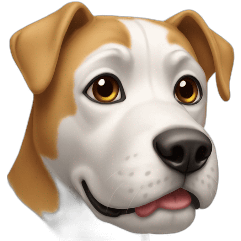 Chat sur un chien emoji