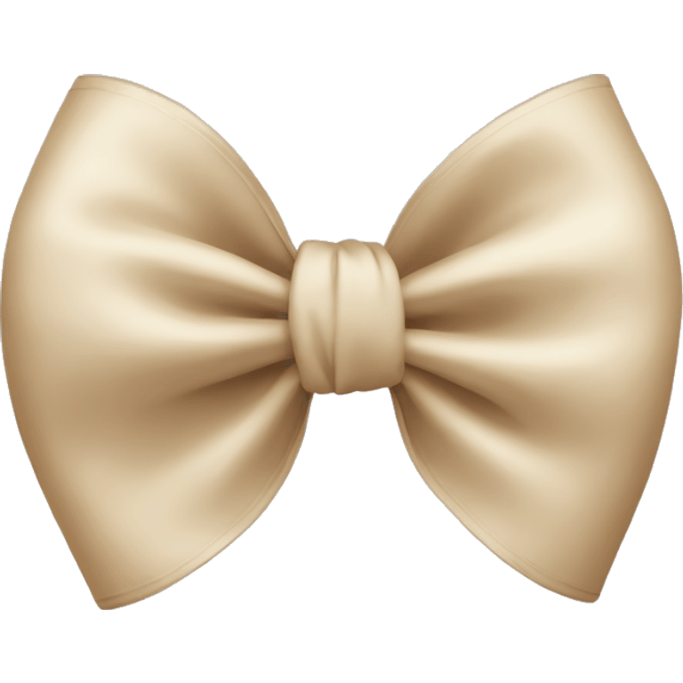 Beige bow emoji