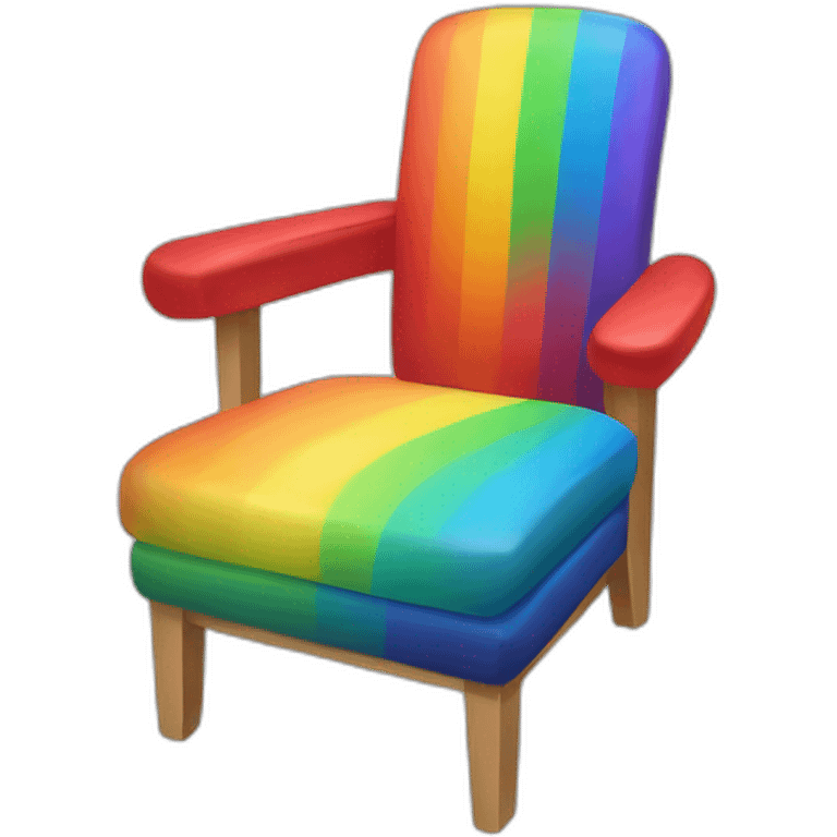 Jonathan Toews as rainbow colored chair emoji