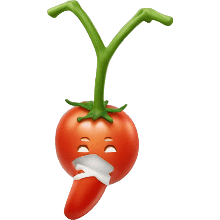 tomato-shaped stick emoji