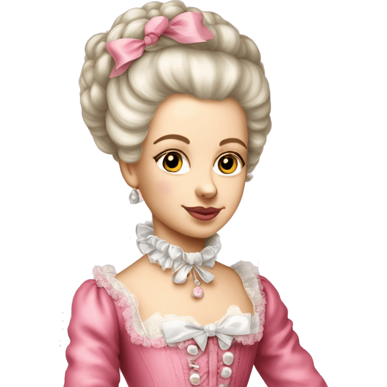 Young Marie Antoinette pink emoji