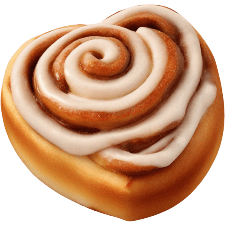 cinnamon roll heart emoji