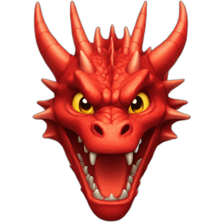 Full red dragon face emoji