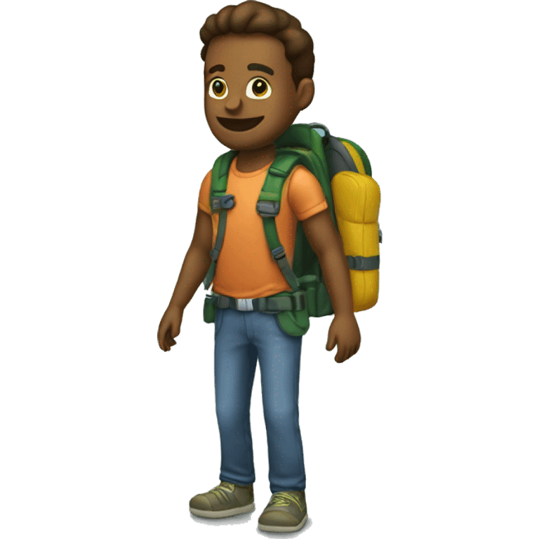 generate me a backpack, that is fully in this color #ffc300, and make it has shadows, but shadows have to use this color code #1e1e1e emoji