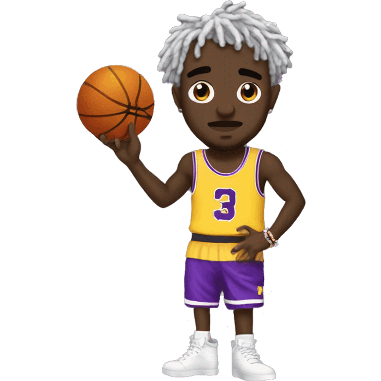 Lil uzi vert with a basketball emoji