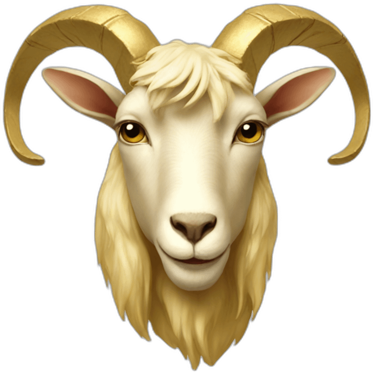 Golden goat emoji