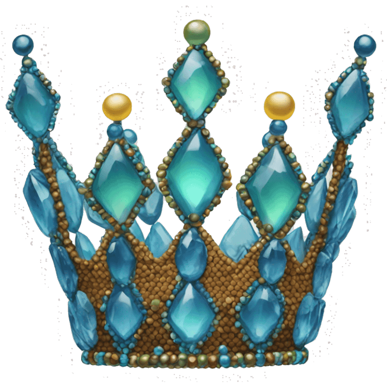 Beaded crown emoji