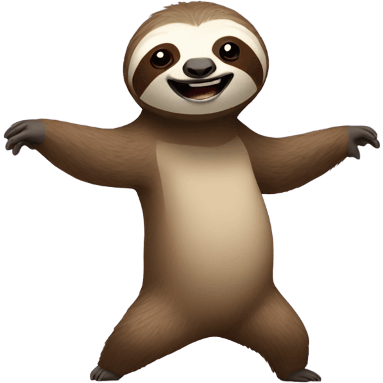 Sloth dancing emoji