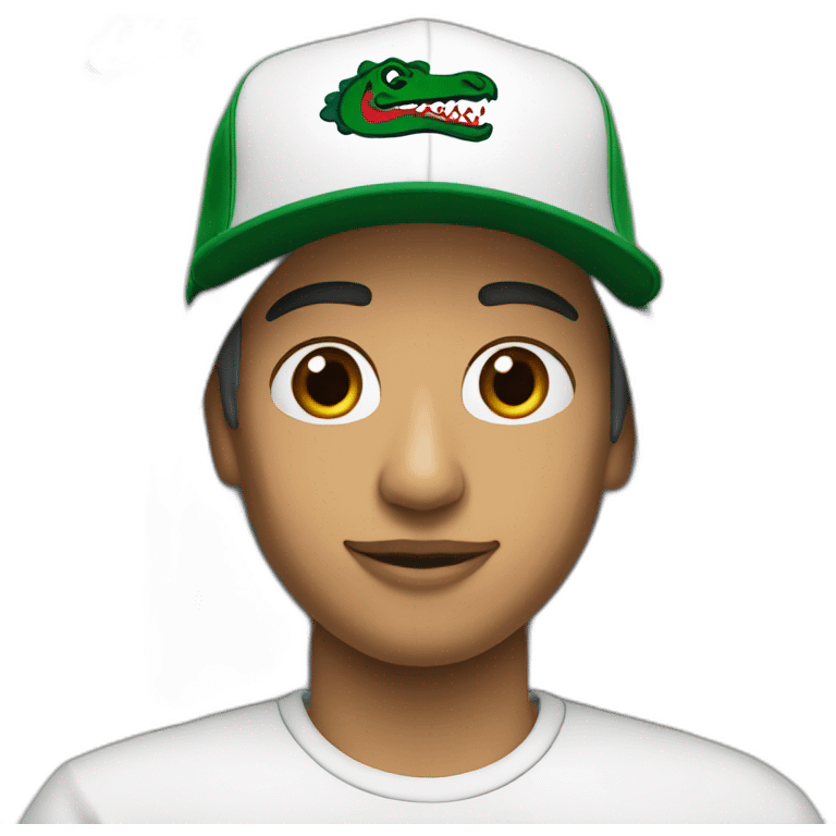 Arab with lacoste hat and nike tn shoes  emoji