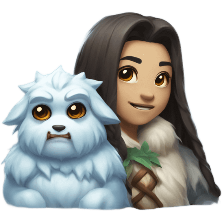 Nunu and willump from league of legends emoji