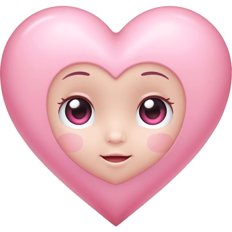 Baby pink heart emoji