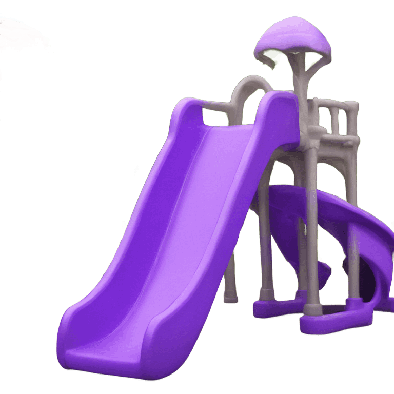 Plastic children's slide purple emoji