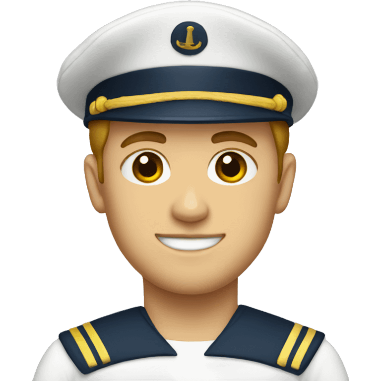 white sailor in a uniform emoji