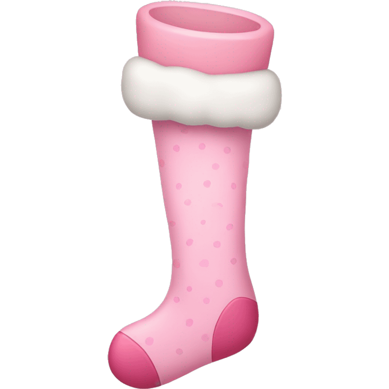 pastel pink stocking  emoji