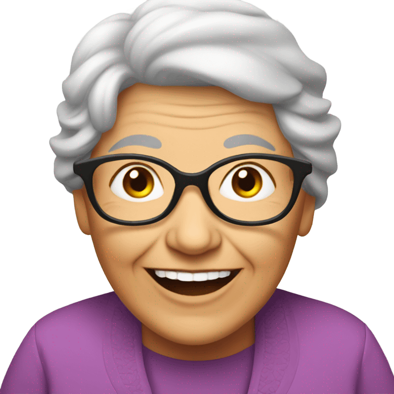 happy grandma  emoji