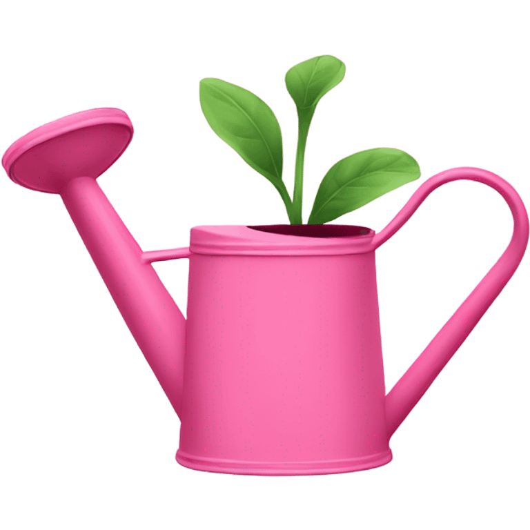 Pink watering can emoji