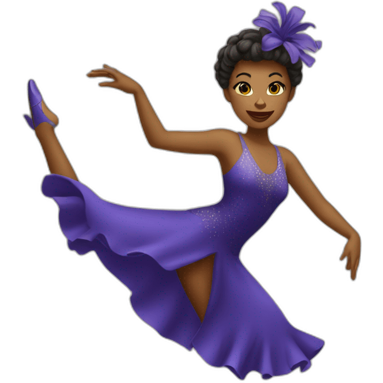 Une danseuse de jazz emoji