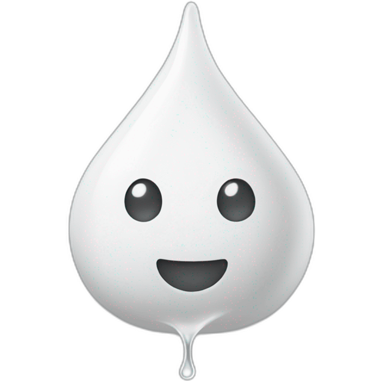 Drops of White viscous liquid emoji