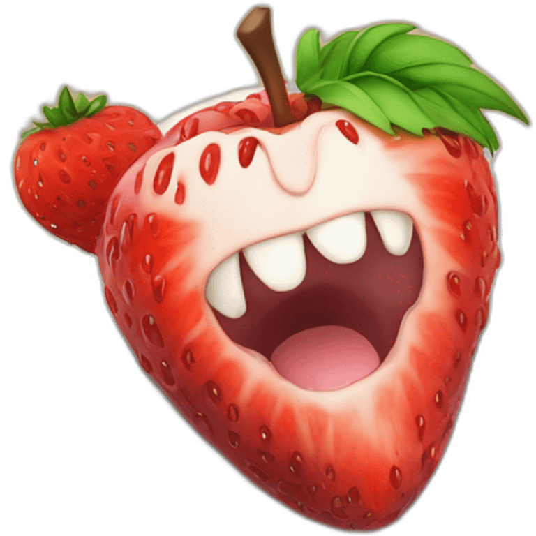 L death note mange un fraisier japonais  emoji