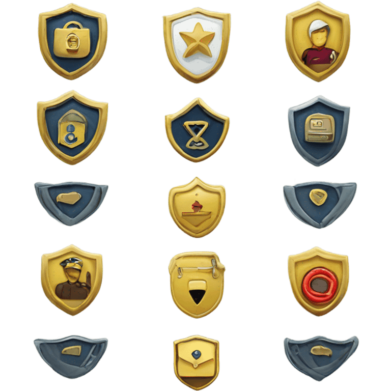 Security trust badges emoji