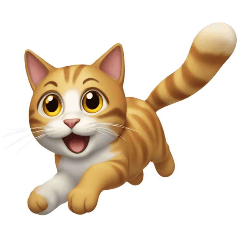 flying cat emoji