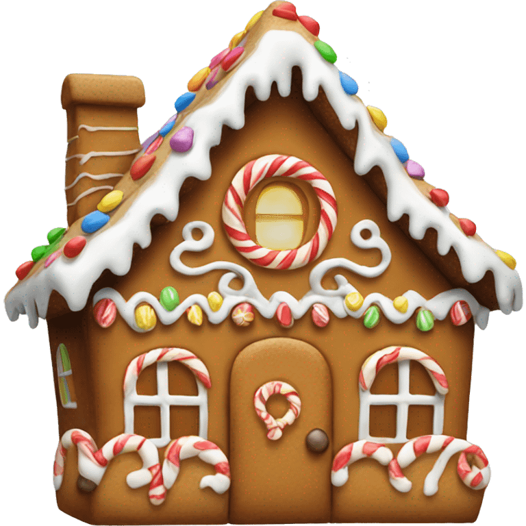 gingerbread house emoji