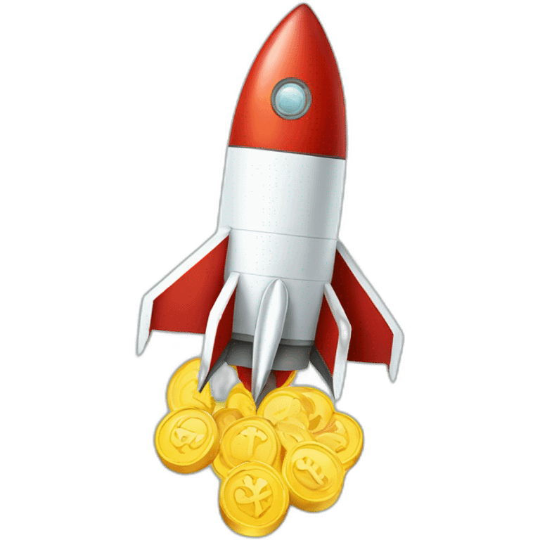 rocket full of money emoji