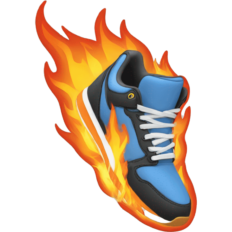 Sneakers on fire emoji