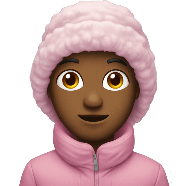 Winter pink emoji