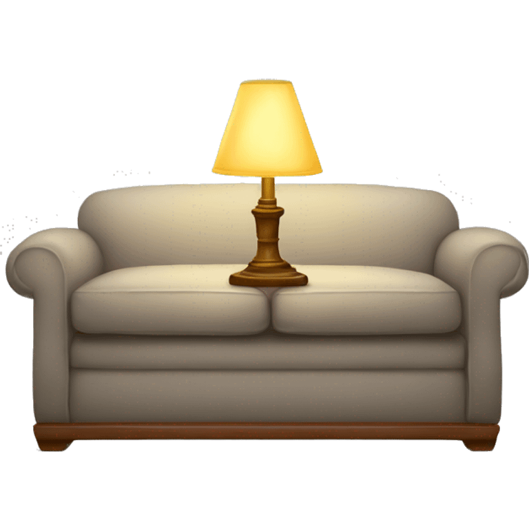 sofa with a lamp emoji