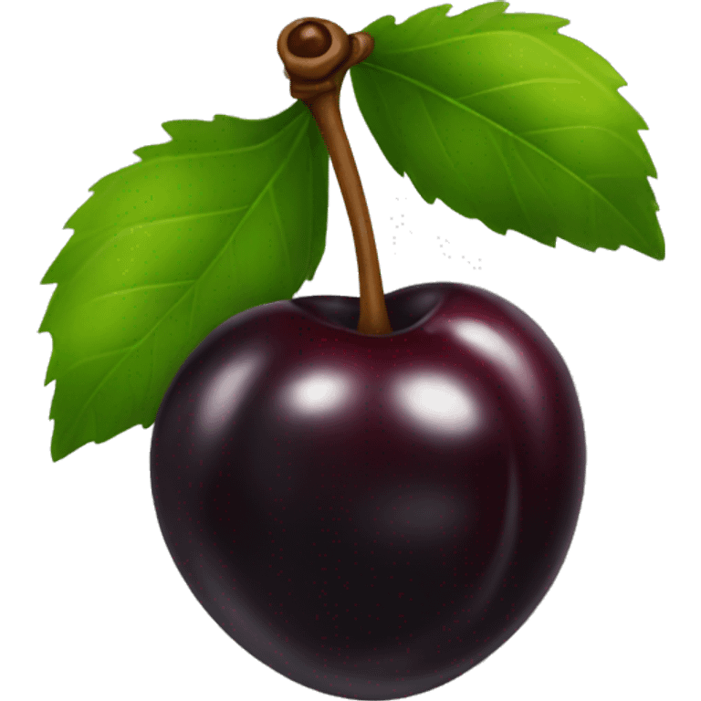 Black cherries emoji