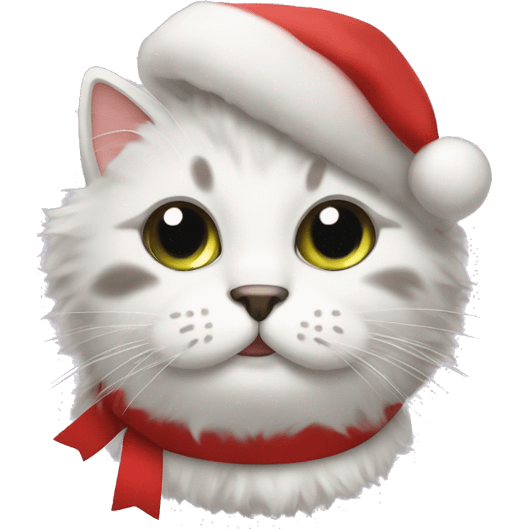 hairball christmas themed  emoji