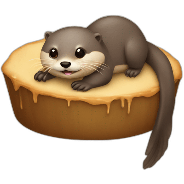 Loutre sur tortu emoji