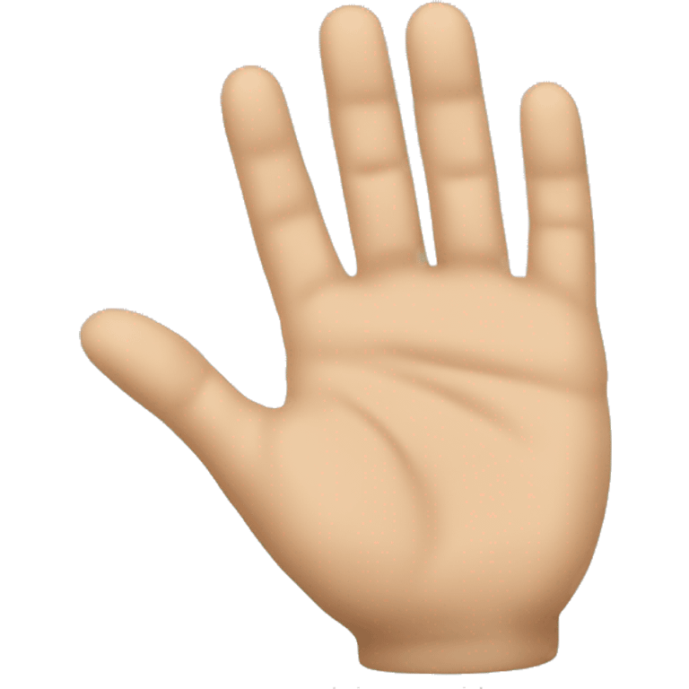 Generate emoji side view of the hand palm. Side view  emoji