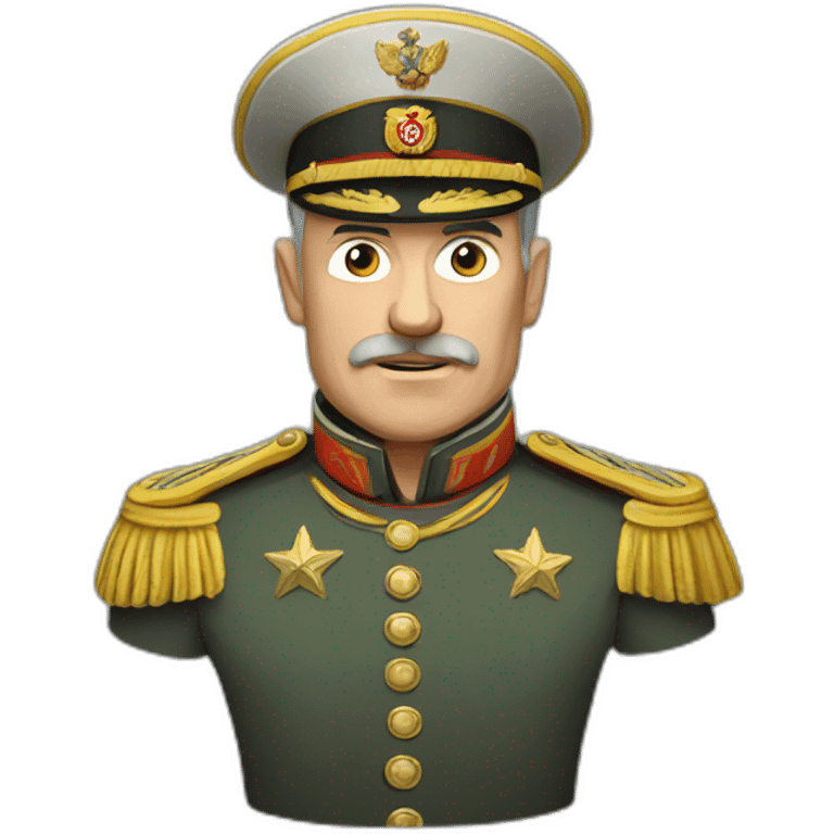 Muscular Russian Army General emoji