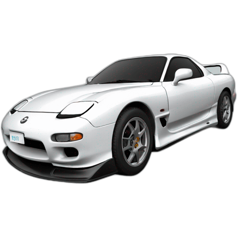 Mazda rx7 white emoji