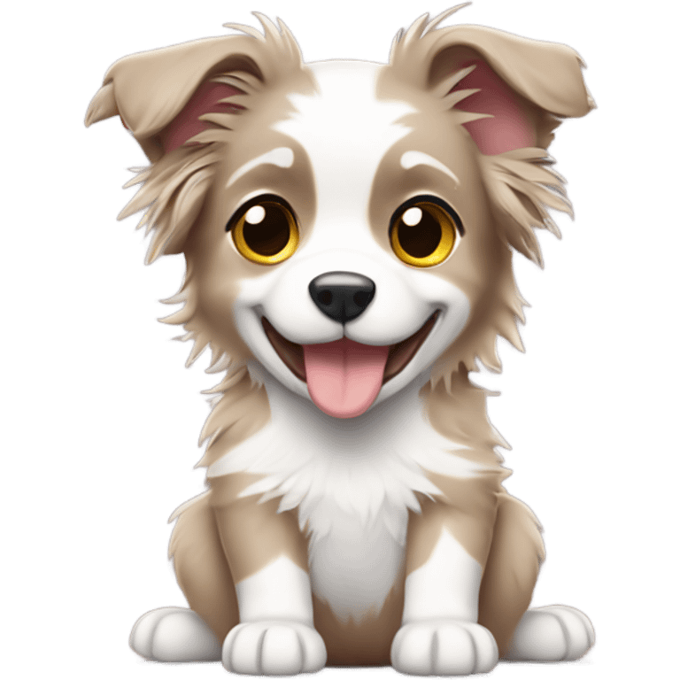 Toy Aussie with puppies  emoji