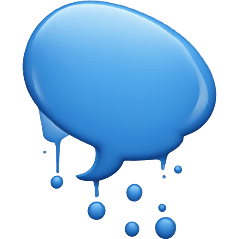 Ink Blue  message bubble  emoji