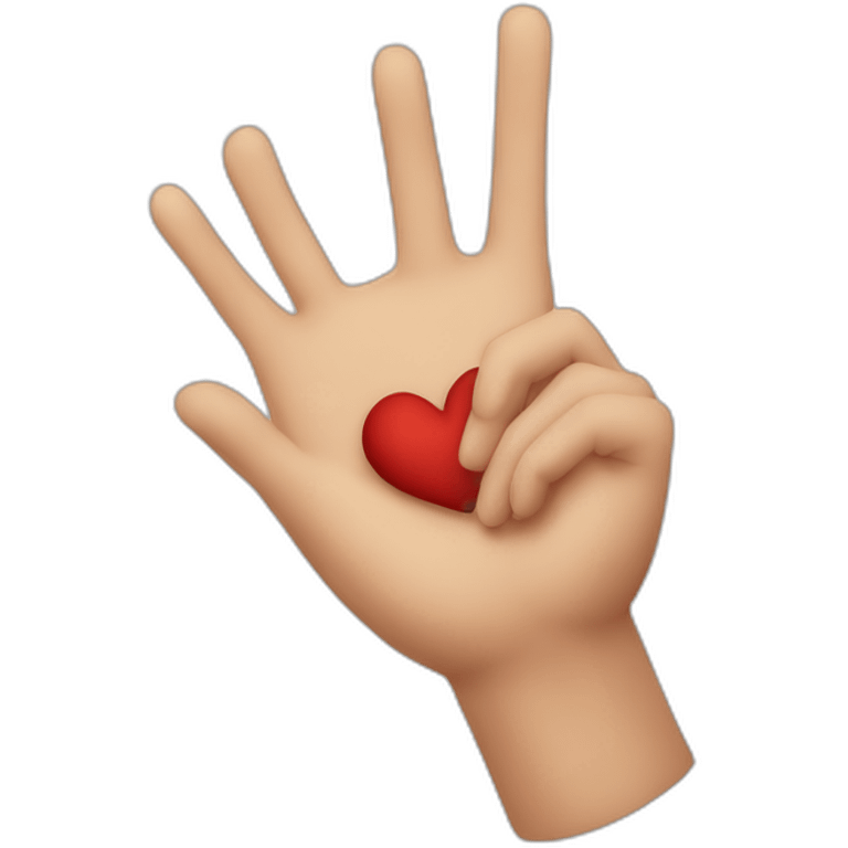 Coeur avec les mains emoji