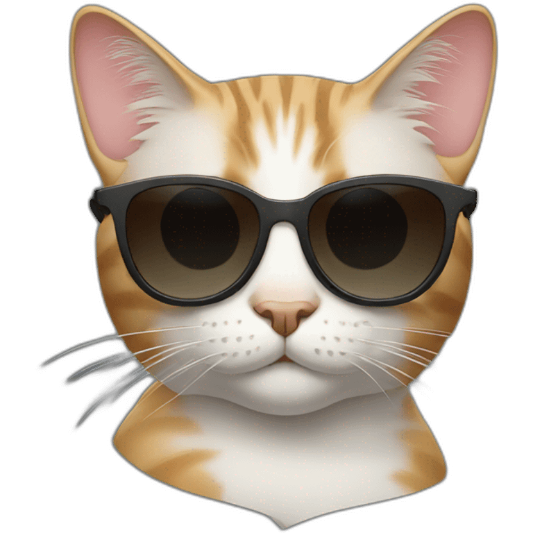 Cat with sunglasses emoji