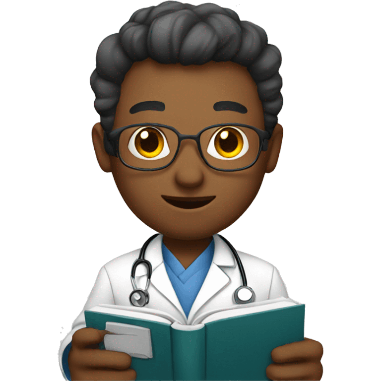 Doctor with a book emoji