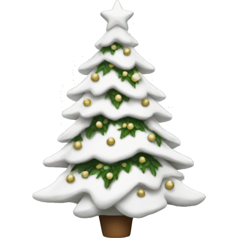 White Christmas tree emoji